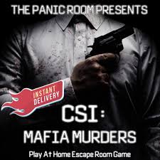 Main picture for escape room CSI Mafia Murders – Remote Team Building Package