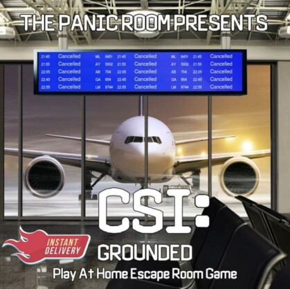 Main picture for escape room CSI Grounded – Remote Team Building Package