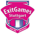 Logo: escape rooms ExitGames Stuttgart Online